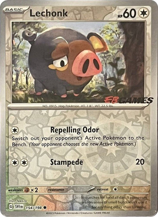 Lechonk 154/198 EB Games Sealed - Monster Mart - Pokémon Cards Australia