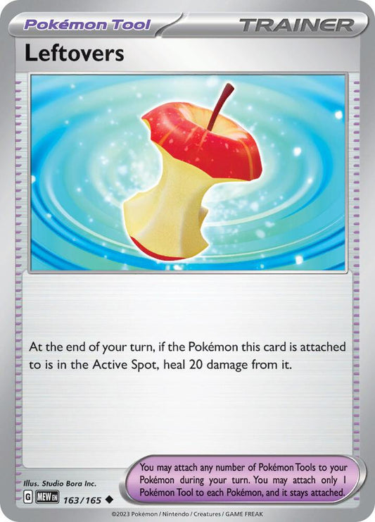 Leftovers Reverse Holo 163/165 - Monster Mart - Pokémon Cards Australia