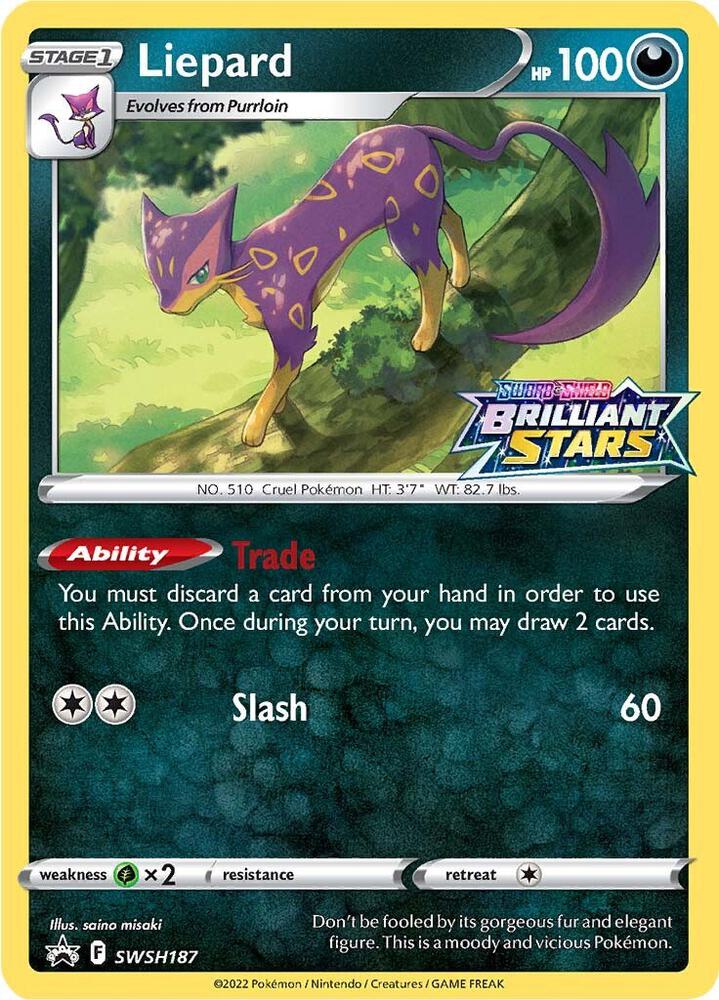 Liepard SWSH187 - Monster Mart - Pokémon Cards Australia