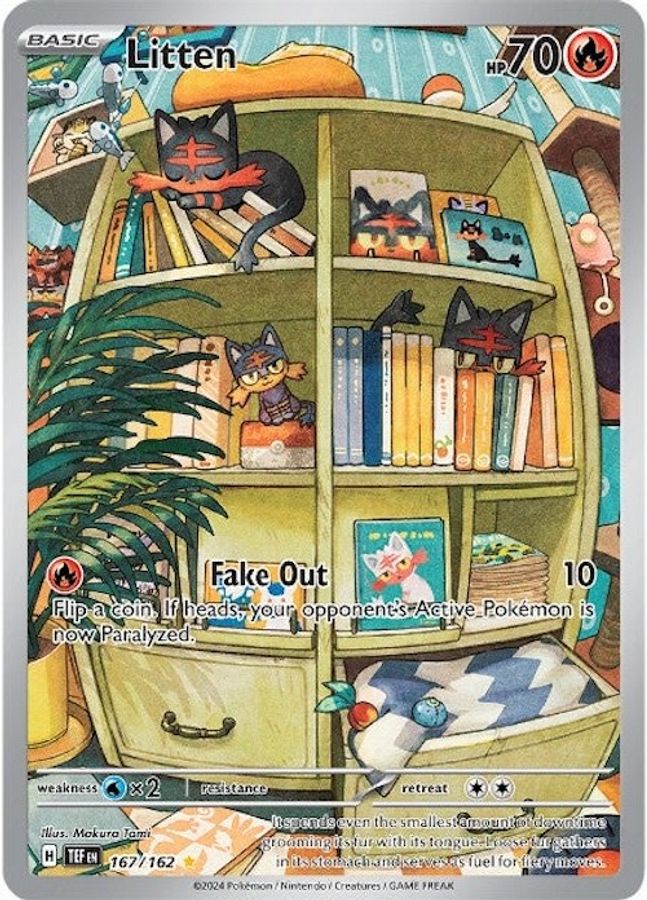 Litten 167/162 - Monster Mart - Pokémon Cards Australia