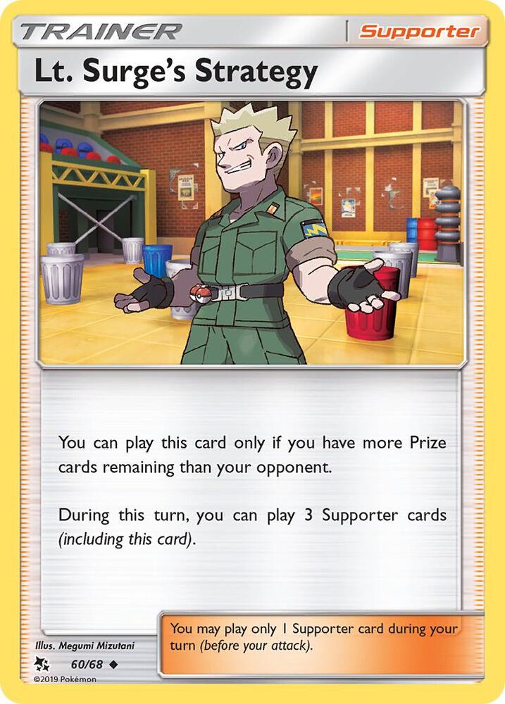 Lt. Surge's Strategy Reverse Holo 60/68 - Monster Mart - Pokémon Cards Australia