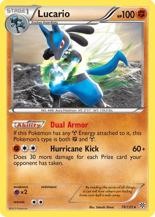 Lucario Holo 78/135 - Monster Mart - Pokémon Cards Australia
