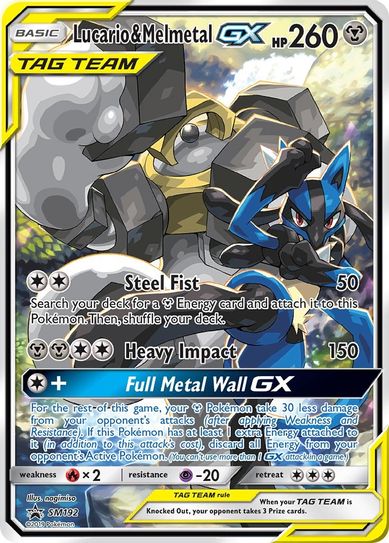 Lucario & Melmetal GX SM192 - Monster Mart - Pokémon Cards Australia