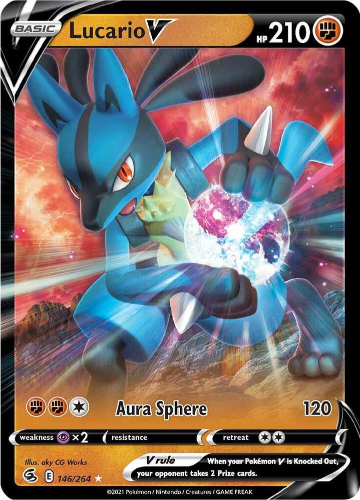 Lucario V 146/264 - Monster Mart - Pokémon Cards Australia
