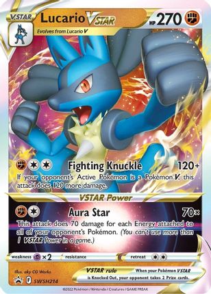 Lucario VSTAR SWSH214 - Monster Mart - Pokémon Cards Australia