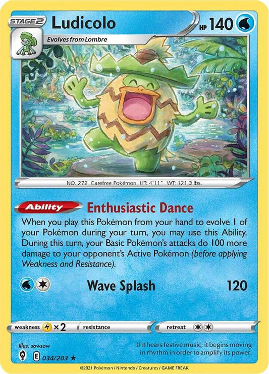 Ludicolo Holo 034/203 - Monster Mart - Pokémon Cards Australia