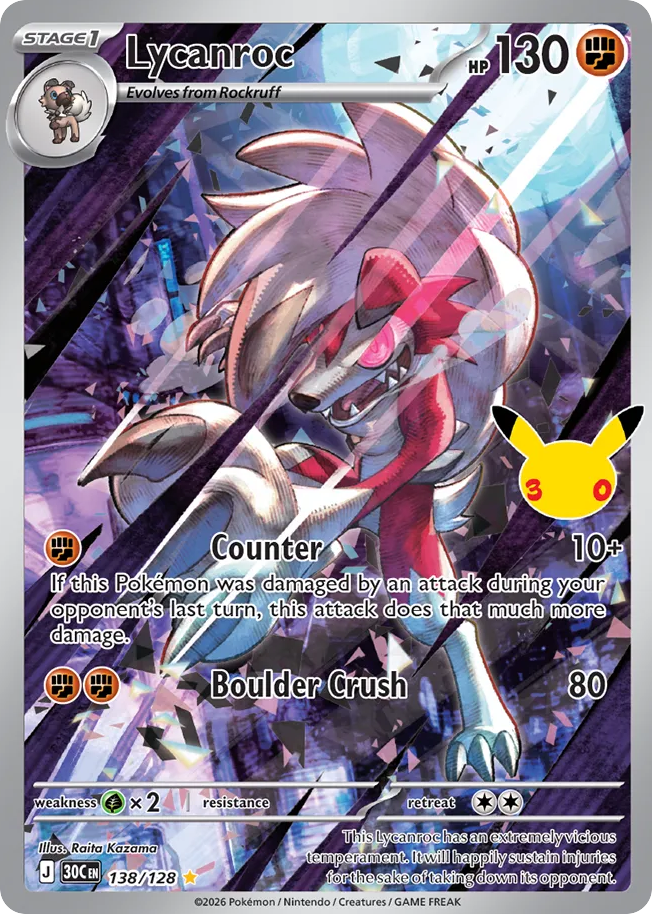 Lycanroc 138/128 - Monster Mart - Pokémon Cards Australia