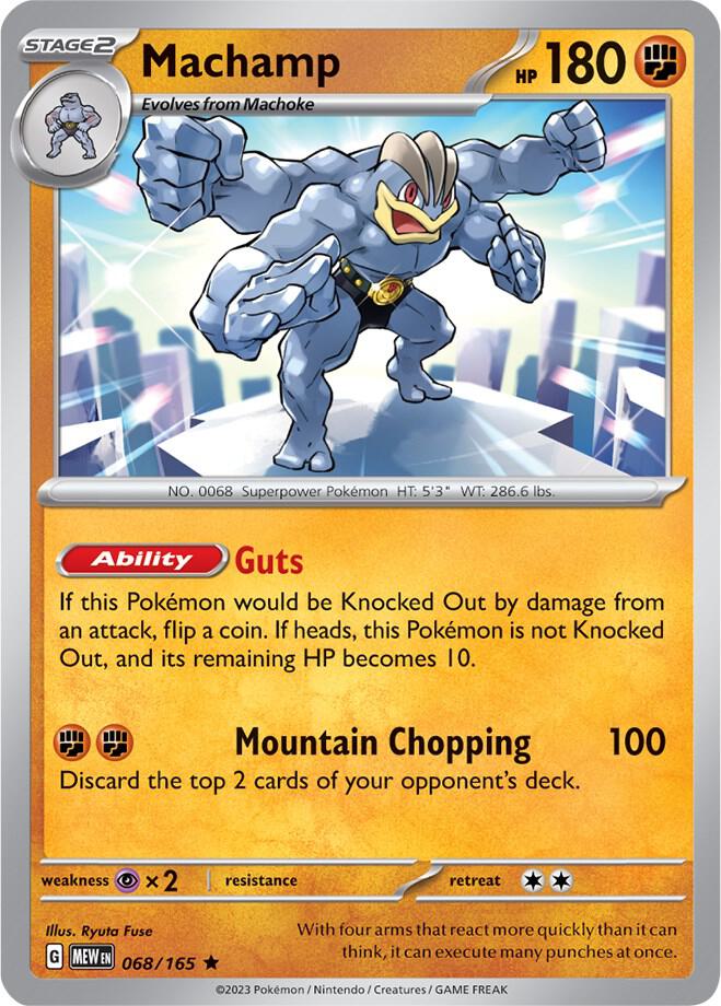 Machamp Holo 068/165 - Monster Mart - Pokémon Cards Australia
