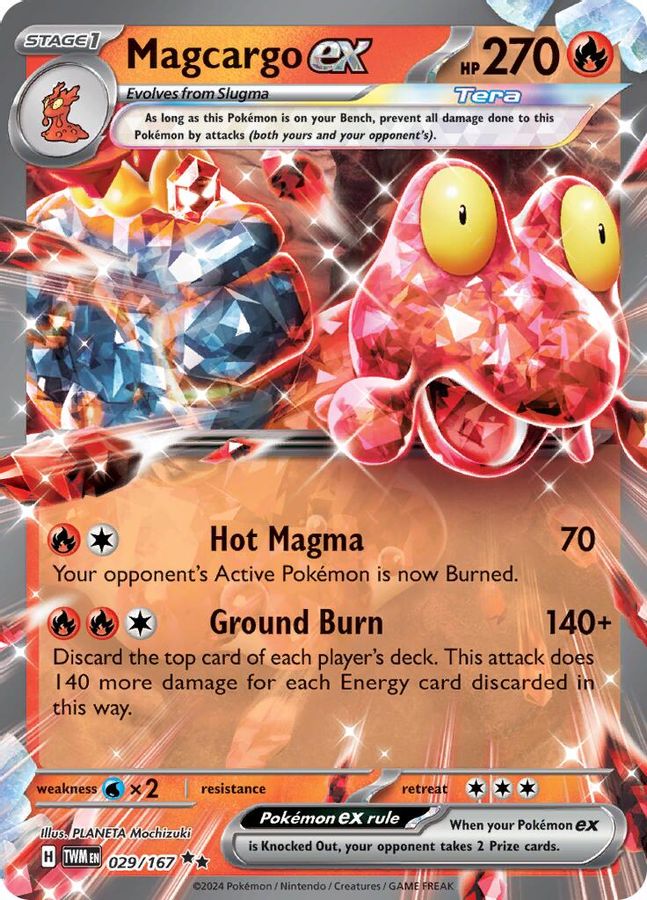 Magcargo EX 029/167 - Monster Mart - Pokémon Cards Australia
