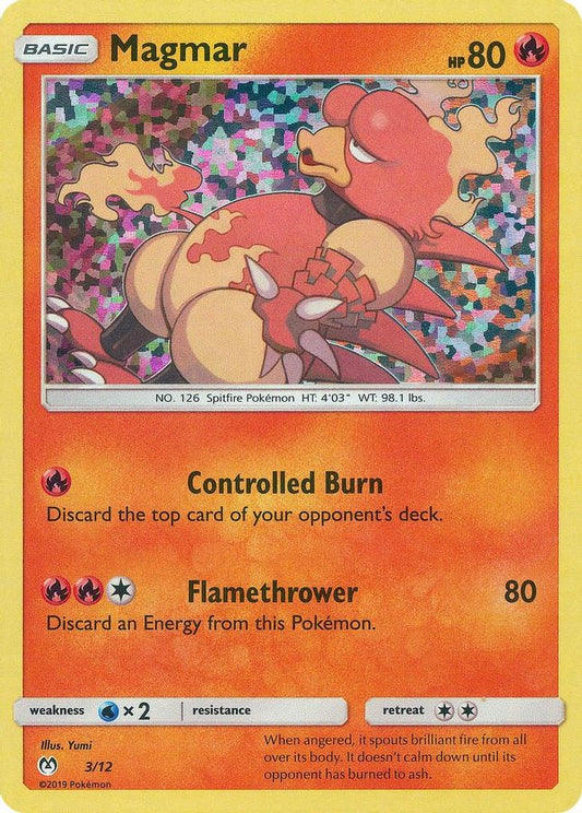 Magmar Holo 3/12 - Monster Mart - Pokémon Cards Australia