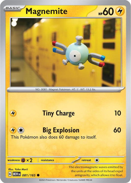 Magnemite Reverse Holo 081/165 - Monster Mart - Pokémon Cards Australia