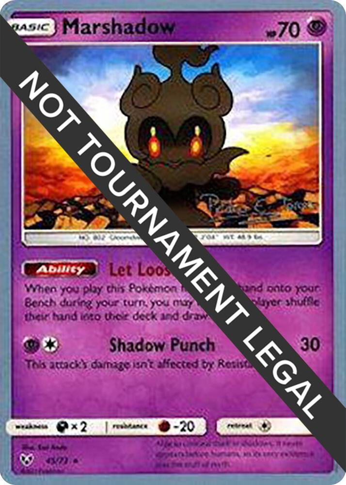 Marshadow 45/73 - Pedro Eugenio Torres - World Championships 2018 - Monster Mart - Pokémon Cards Australia Pokemon Cards