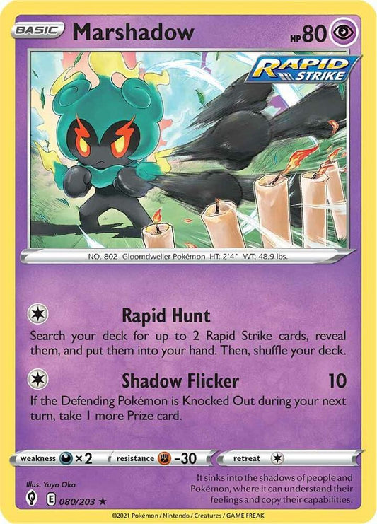 Marshadow Holo 080/203 - Monster Mart - Pokémon Cards Australia