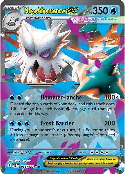 Mega Abomasnow EX 036/132 - Monster Mart - Pokémon Cards Australia