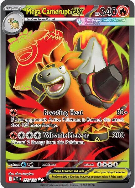 Mega Camerupt EX 156/132 - Monster Mart - Pokémon Cards Australia