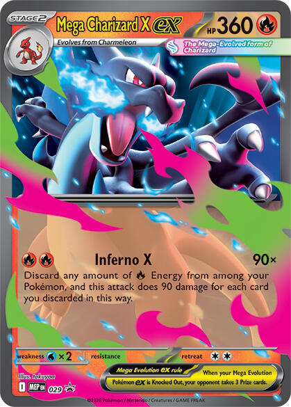 Mega Charizard X EX 029 - Monster Mart - Pokémon Cards Australia Pokemon Cards