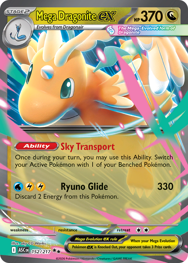 Mega Dragonite EX 152/217 - Monster Mart - Pokémon Cards Australia
