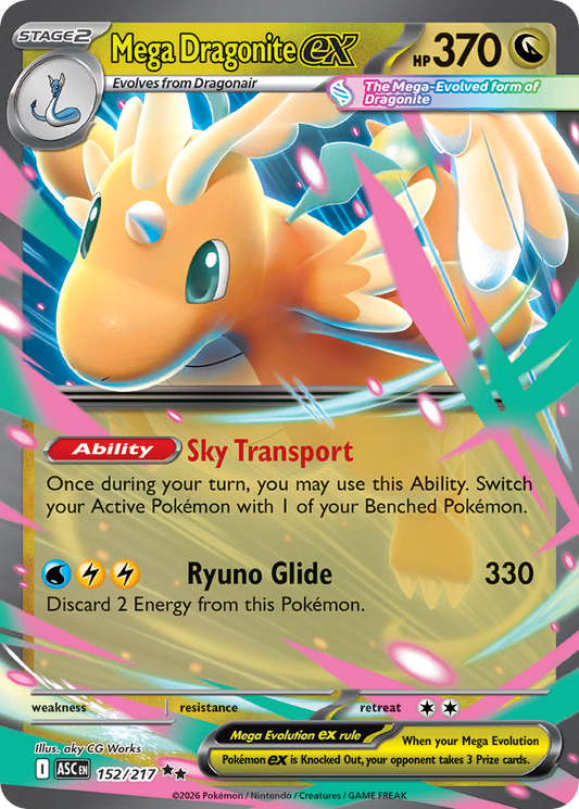 Mega Dragonite EX 152/217 - Monster Mart - Pokémon Cards Australia