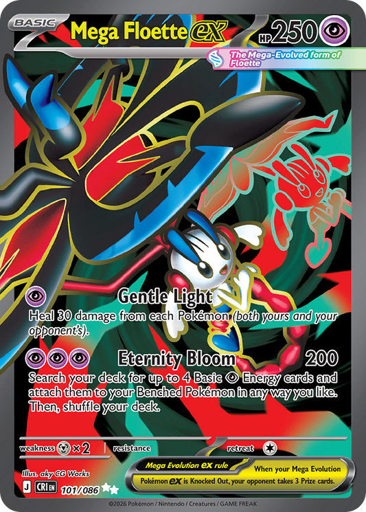 Mega Floette EX 101/086 - Monster Mart - Pokémon Cards Australia