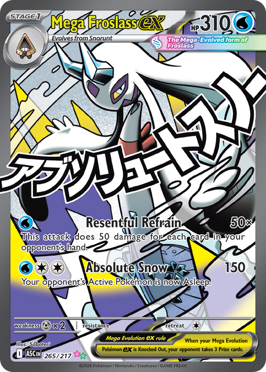 Mega Froslass EX 265/217 - Monster Mart - Pokémon Cards Australia