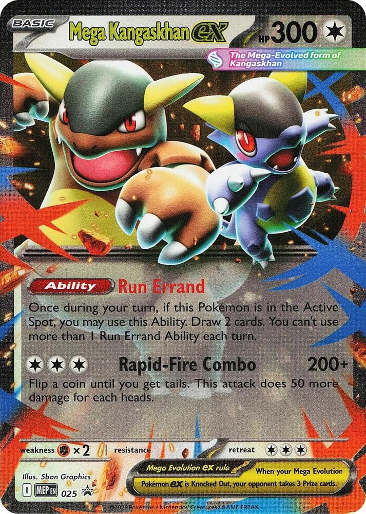 Mega Kangaskhan EX 025 - Monster Mart - Pokémon Cards Australia