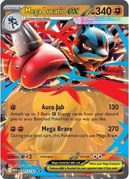Buy Mega Lucario EX 077/132 Pokemon Card | Monster Mart