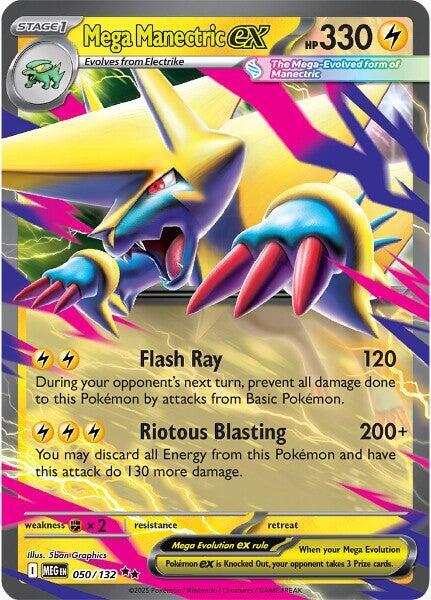 Mega Manectric EX 050/132 - Monster Mart - Pokémon Cards Australia