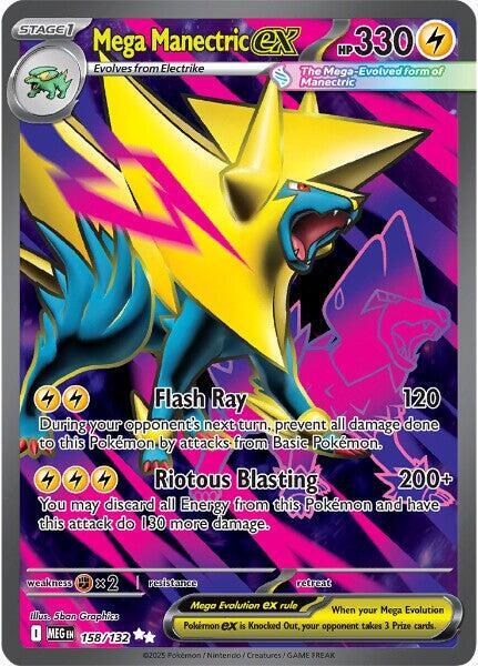 Mega Manectric EX 158/132 - Monster Mart - Pokémon Cards Australia