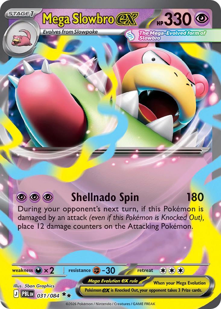 Mega Slowbro EX 031/084 - Monster Mart - Pokémon Cards Australia