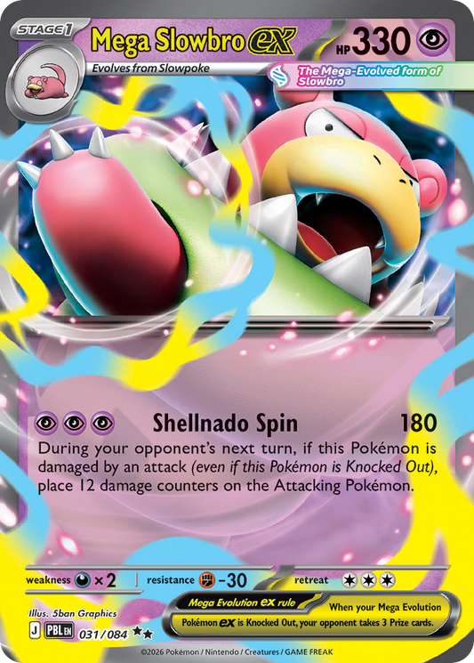 Mega Slowbro EX 031/084 - Monster Mart - Pokémon Cards Australia
