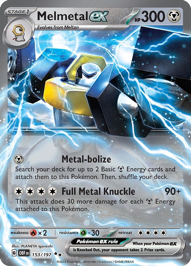 Melmetal EX 153/197 - Monster Mart - Pokémon Cards Australia