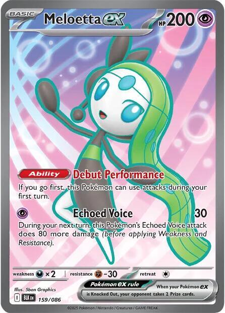 Meloetta EX 159/086 - Monster Mart - Pokémon Cards Australia