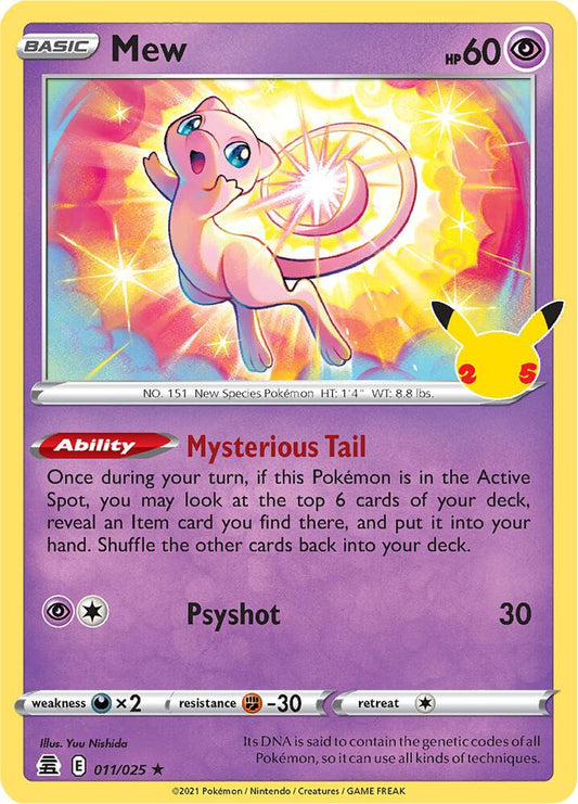 Mew Holo 011/025 - Monster Mart - Pokémon Cards Australia