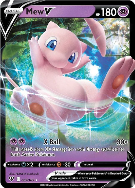 Mew V 069/189 - Monster Mart - Pokémon Cards Australia
