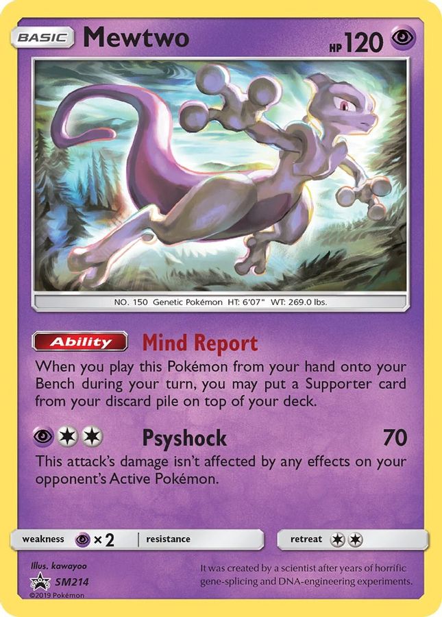 Mewtwo Holo SM214 - Monster Mart - Pokémon Cards Australia