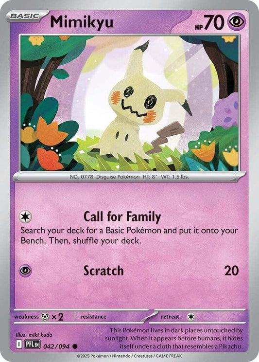 Mimikyu Reverse Holo 042/094 - Monster Mart - Pokémon Cards Australia