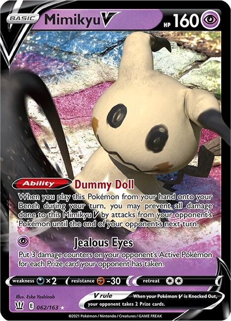 Mimikyu V 062/163 - Monster Mart - Pokémon Cards Australia