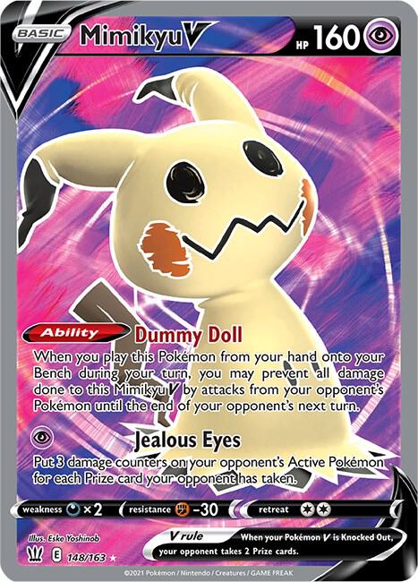 Mimikyu V 148/163 - Monster Mart - Pokémon Cards Australia
