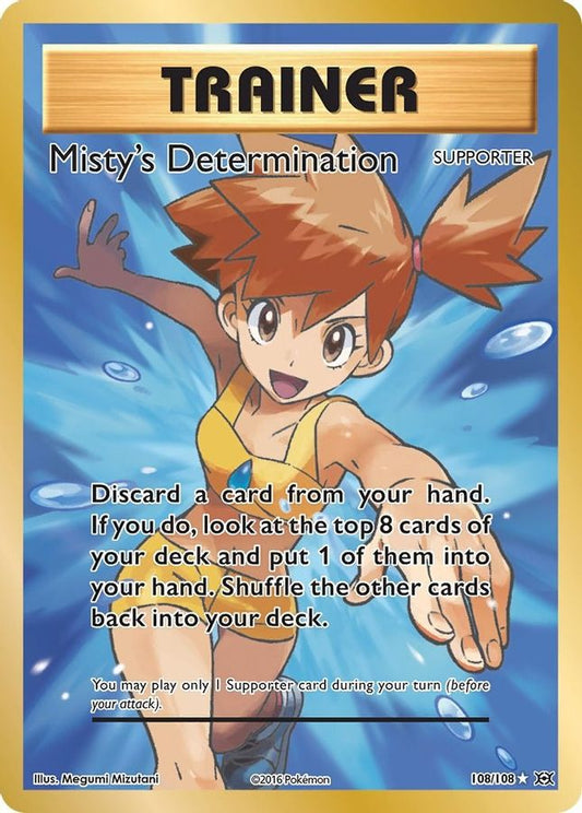 Misty's Determination 108/108 - Monster Mart - Pokémon Cards Australia