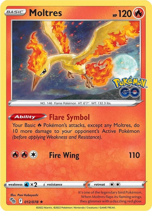 Moltres Holo 012/078 - Monster Mart - Pokémon Cards Australia