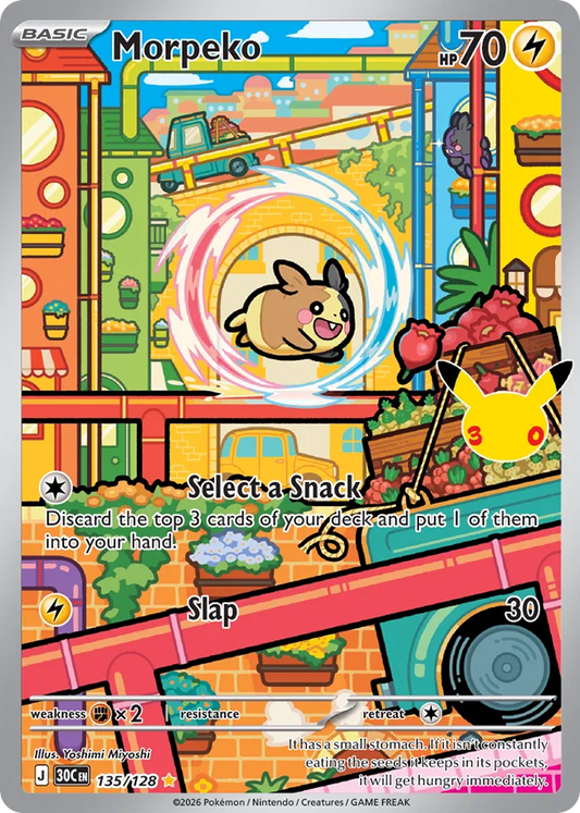 Morpeko 135/128 - Monster Mart - Pokémon Cards Australia