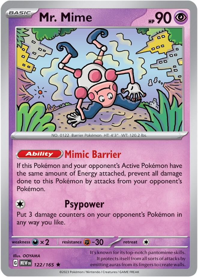 Mr. Mime Holo 122/165 - Monster Mart - Pokémon Cards Australia