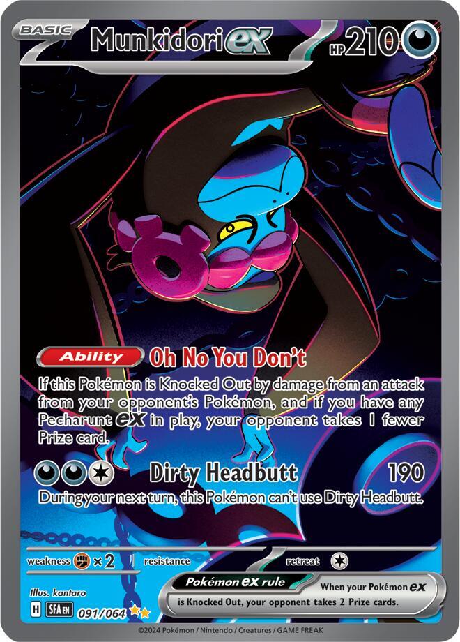 Munkidori EX 091/064 - Monster Mart - Pokémon Cards Australia