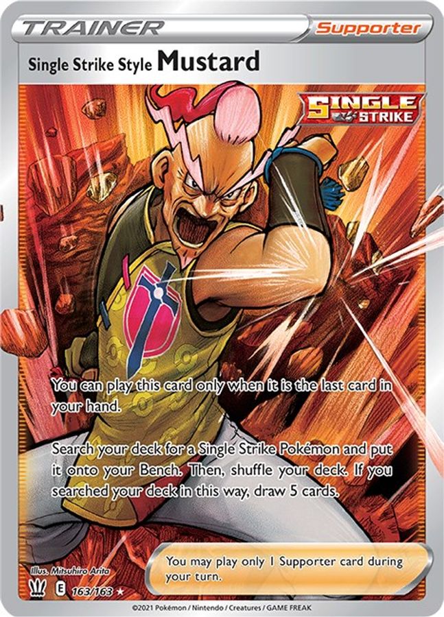 Mustard Trainer 163/163 - Monster Mart - Pokémon Cards Australia