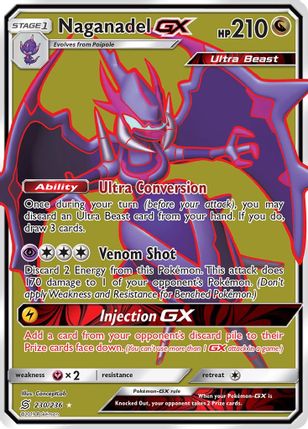 Naganadel GX 230/236 - Monster Mart - Pokémon Cards Australia