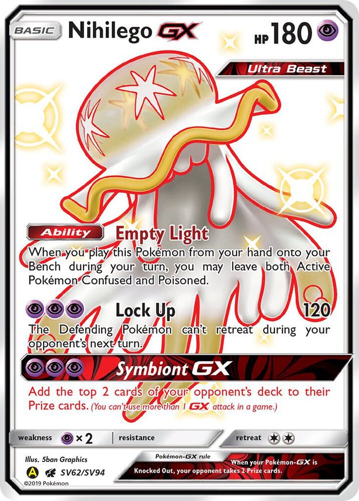 Nihilego GX SV62/SV94 - Monster Mart - Pokémon Cards Australia