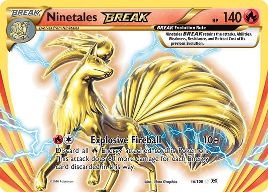 Ninetales BREAK 16/108 - Monster Mart - Pokémon Cards Australia