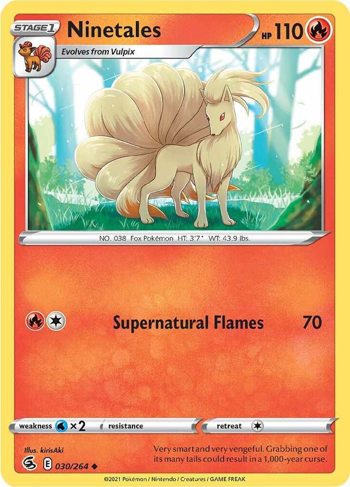 Ninetales Reverse Holo 030/264 - Monster Mart - Pokémon Cards Australia