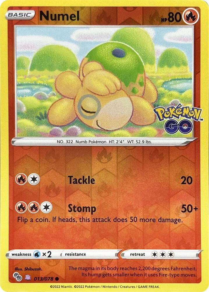 Numel [Ditto] 013/078 Peelable - Monster Mart - Pokémon Cards Australia