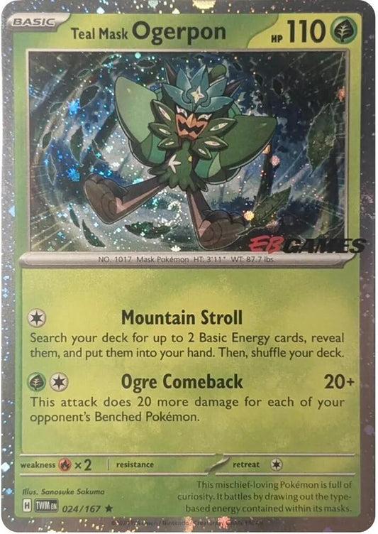 Ogerpon 024/167 EB Games Sealed - Monster Mart - Pokémon Cards Australia